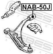 NAB50J Febest Сайлентблок нижнего переднего рычага