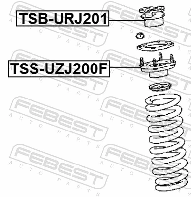 TSSUZJ200F Febest Подушка амортизатора переднего
