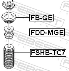 FBGE Febest Подшипник верхней опоры