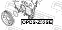 OPDSZ32SE Febest Шкив коленчатого вала