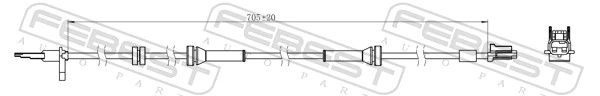 Датчик АБС на Nissan Qashqai I J10