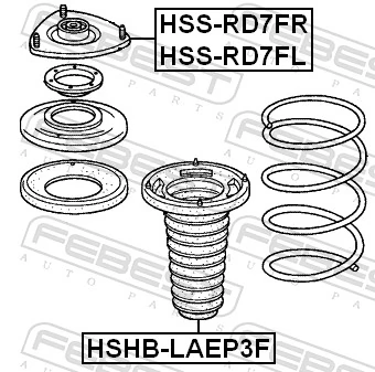 HSHBLAEP3F Febest Пыльник стойки передней