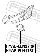 HYABELN17RL Febest Сайлентблок заднего продольного рычага