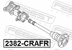 2382CRAFR Febest Ступица задняя