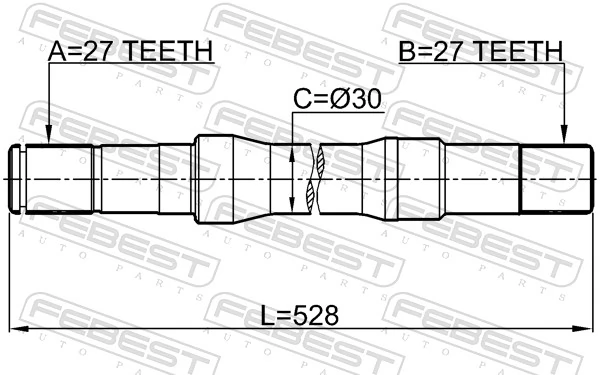 4817345 Opel Приводной вал промежуточный
