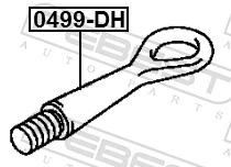 Gancho de reboque Mitsubishi ASX GA