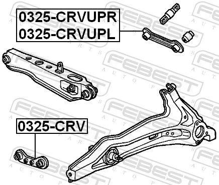 0325CRV Febest Диагональный рычаг