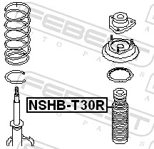 NSHBT30R Febest Пыльник заднего амортизатора
