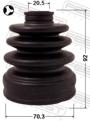 Bota de proteção interna de junta homocinética do semieixo dianteiro para Subaru Impreza II GD, GG