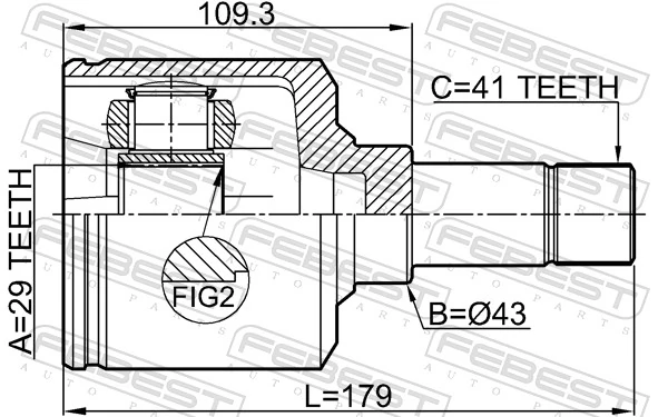 ШРУС внутренний передний левый Magneti Marelli TIJ0058