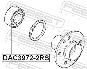 DAC39722RS Febest Подшипник ступицы задней