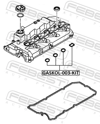 GASKOL003KIT Febest Прокладка крышки двигателя комплект