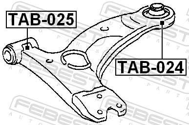 TAB024 Febest Сайлентблок нижнего переднего рычага