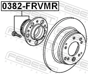 0382FRVMR Febest Ступица задняя