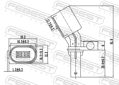 Датчик АБС (ABS) задний, левый CX/Complex ABS17 цена, от 6.24 USD