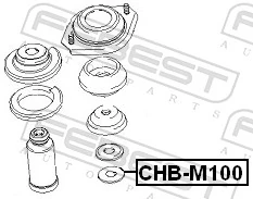 CHBM100 Febest Подшипник верхней опоры
