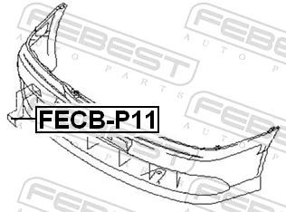 Tampão dianteira do pára-choque do gancho de reboque Nissan Primera P11