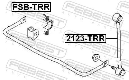2123TRR Febest Тяжка стабилизатора, заднего