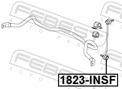1823INSF Febest Стойка переднего стабилизатора