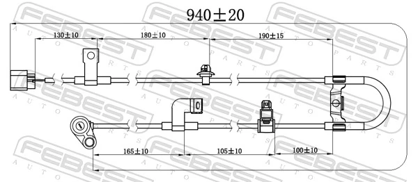 GRA102577 Zzvf Задний левый датчик АБС