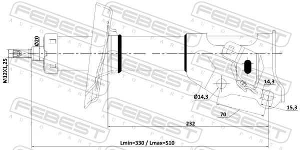 Купить 51606SNA905 Honda Амортизатор подвески передний левый
