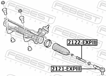 2121EXPIII Febest Наружный наконечник рулевой тяги