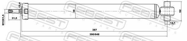 18656540R Febest Амортизаторы задние