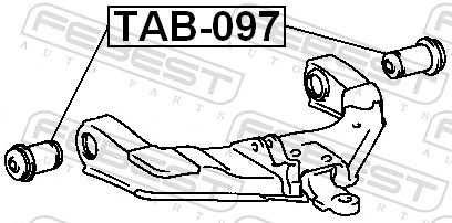 TAB097 Febest Сайлентблок нижнего переднего рычага