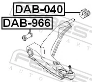 DAB966 Febest Сайлентблок нижнего переднего рычага
