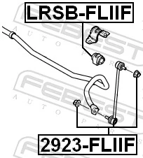 LRSBFLIIF Febest Разрезная втулка стабилизатора