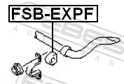 FSBEXPF Febest Разрезная втулка стабилизатора