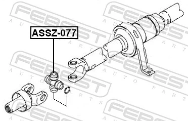 ASSZ077 Febest Крестовина рулевого механизма