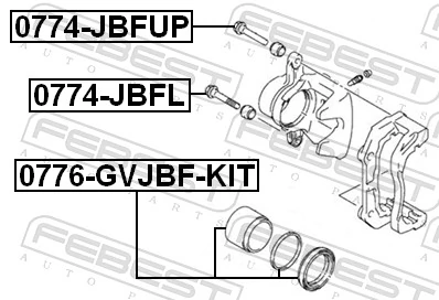 Kit de reparação de suporte do freio dianteiro Hyundai Sonata 7 LF