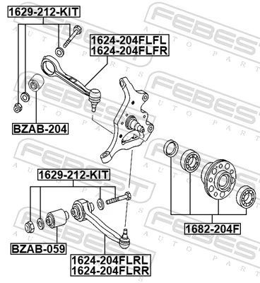 Сайлентблок передней подвески Mercedes 2043306711S1 цена, от 15.11 USD