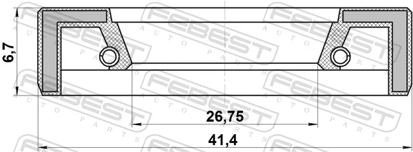 95FAY28410707X Febest РМК рейки