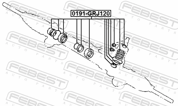 0191GRJ120 Febest Сальник рулевого механизма, ремкомплект