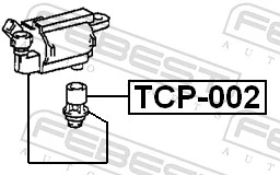 TCP002 Febest Наконечник свечи зажигания