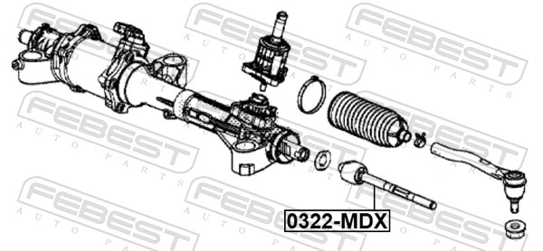 0322MDX Febest Тяги рулевые