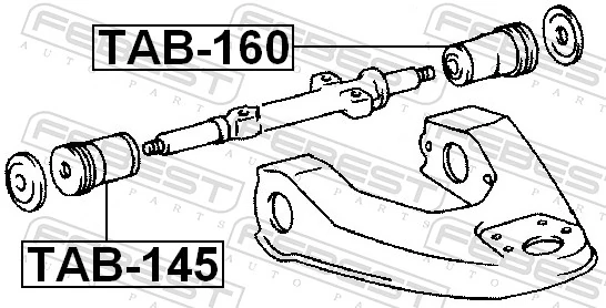 TAB145 Febest Сайлентблок верхней передней подвески