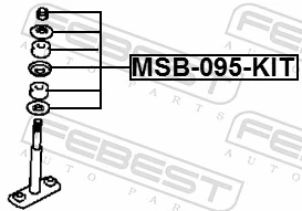 MSB095KIT Febest Втулка переднего стабилизатора