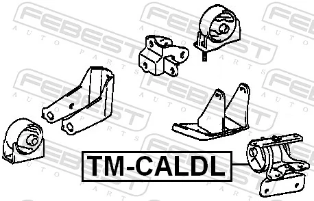 TMCALDL Febest Подушка (опора) двигателя, левая
