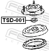 TSD001 Febest Сальник подшипника передней опоры амортизатора