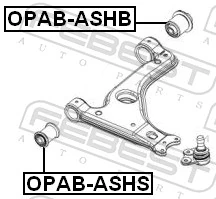 OPABASHB Febest Сайлентблок нижнего переднего рычага