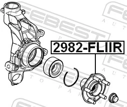 2982FLIIR Febest Ступица задняя