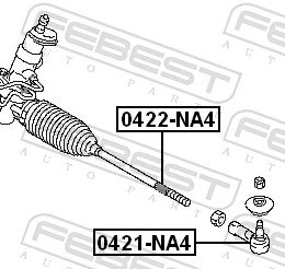 Рулевая тяга Q-top QM0434P цена, от 12.91 USD