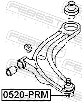 0520PRM Febest Палец шаровой нижний