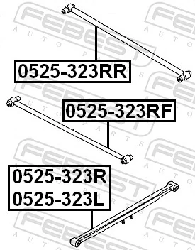 0525323RF Febest Поперечная тяга задней подвески