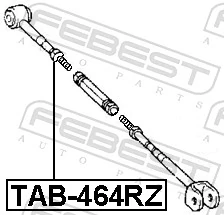 TAB464RZ Febest Сайлентблок задней поперечной тяги