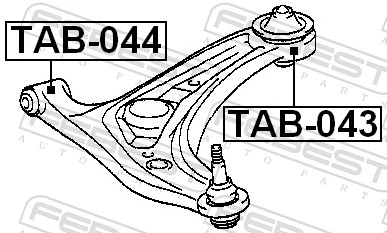 TAB043 Febest Сайлентблок нижнего переднего рычага