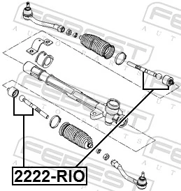 2222RIO Febest Тяги рулевые